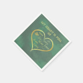Mijn hart zit vol liefde,  servet (Hoek)