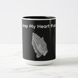 Mijn Hart Zuiver Houden Tweekleurige Koffiemok