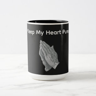 Mijn Hart Zuiver Houden Tweekleurige Koffiemok