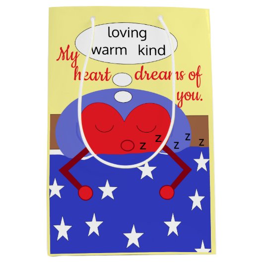 Mijn hartdromen van jullie: medium cadeauzakje (Voorkant)