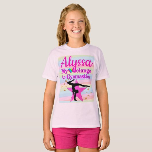 MIJN HARTEBONDEN VOOR GYMNASTIEK T-SHIRT (Voorkant volledig)