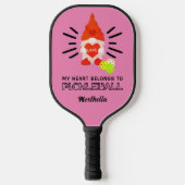 MIJN HARTEBONGS VOOR PICKLEBALL Gnome Pickleball Paddle (Voorkant)