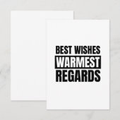 Mijn hartelijke wensen bedankkaart (Voorkant / Achterkant)