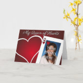 Mijn Hartendame - Poker Liefde Kaart (Gele Bloem)