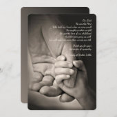 Mijn hartenmedeleven betuigen bedankkaart (Voorkant / Achterkant)