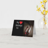 MIJN HARTEPUNT IS VAN "WIJN" EN VAN "JULLIE!" KAART (Gele Bloem)