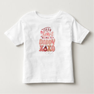 Mijn hartje is van papa roze Valentijn Kinder Shirts