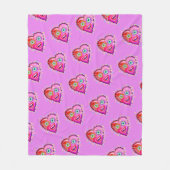 MIJN HARTJE ZAL ERAAN GAAN. FLEECE DEKEN (Voorkant)