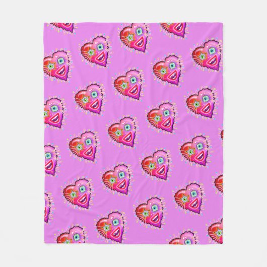 MIJN HARTJE ZAL ERAAN GAAN. FLEECE DEKEN (Voorkant)