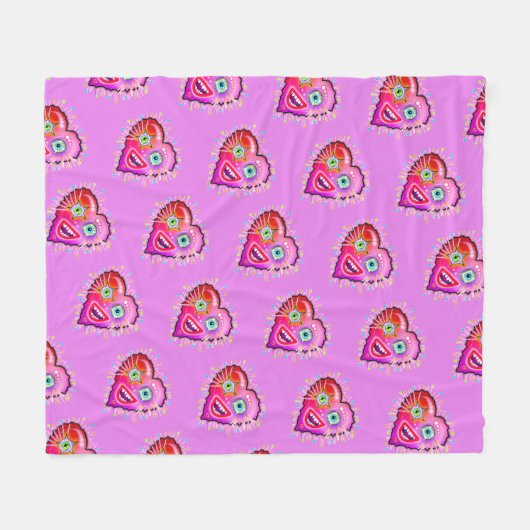 MIJN HARTJE ZAL ERAAN GAAN. FLEECE DEKEN (Voorkant (Horizontaal))