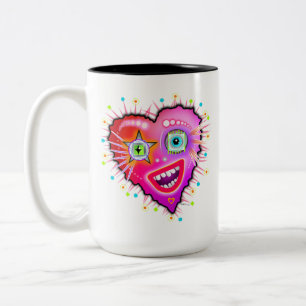 MIJN HARTJE ZAL ERAAN GAAN. TWEEKLEURIGE KOFFIEMOK