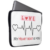 Mijn hartslag is jullie nieuwe Electronics Bag des Laptop Sleeve (Voorkant Rechts)