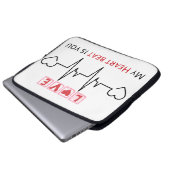 Mijn hartslag is jullie nieuwe Electronics Bag des Laptop Sleeve (Voorkant onderkant)
