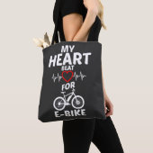 Mijn hartslag voor Ebike E Bike T-Shirt Tote Bag (Dichtbij)