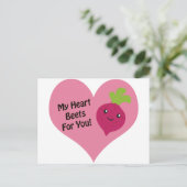 Mijn hartslag voor jou briefkaart (Staand voorkant)