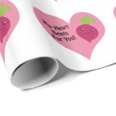 Mijn hartslag voor jou cadeaupapier (Rol Hoek)