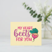 Mijn hartslag voor jou is grappige Valentijnsdag Briefkaart (Staand voorkant)