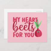 Mijn hartslag voor jullie is grappige Valentijnsda Briefkaart (Voorkant / Achterkant)