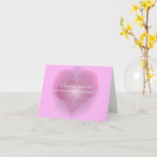 "Mijn hartunto van u is breit" de Kaart van de (Gele Bloem)