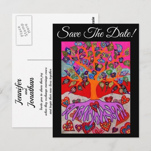 Mijn hartventilator voor je boom van het leven spa briefkaart (Voorkant / Achterkant)