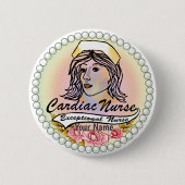 Mijn hartverpleegkundige ronde button 5,7 cm (Voorkant)