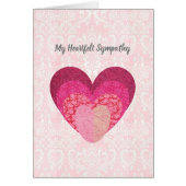 Mijn hartvolle sympathie Kantel Heart Kaart (Voorkant)