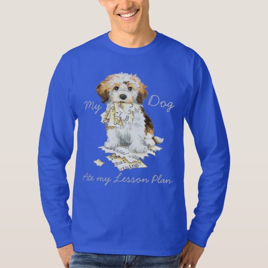 Mijn Havanese Ate Mijn Lesson Plan T-shirt (Voorkant)