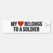 Mijn Heart Soldier Bumpersticker (Voorkant)