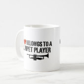Mijn Heart Trumpet Player Koffiemok (Voorkant links)