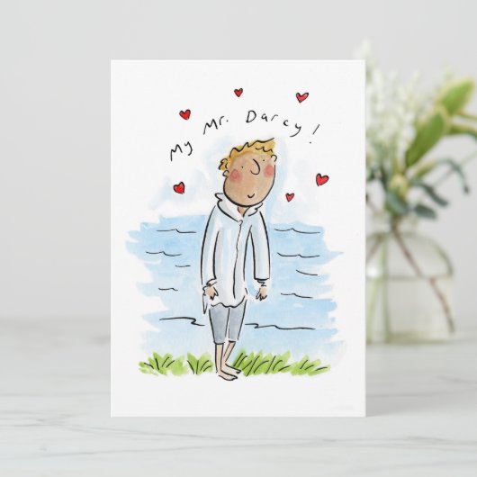 Mijn heer Darcy Kaart (Staand voorkant)