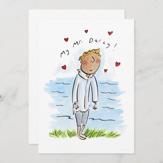 Mijn heer Darcy Kaart (Voorkant / Achterkant)