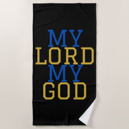 Mijn Heer mijn God Bijbels Strandlaken
