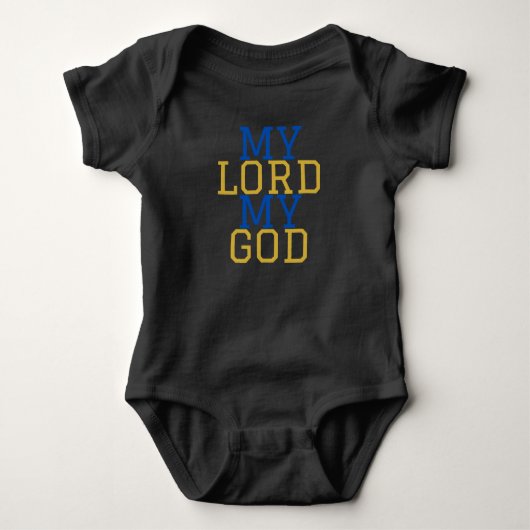 Mijn Heer mijn God Bijbelse unisex Romper (Voorkant)