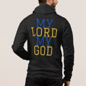Mijn Heer Mijn God Bijbelse Volzip Mannen Hoodie (Achterkant)