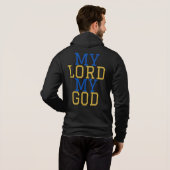 Mijn Heer Mijn God Bijbelse Volzip Mannen Hoodie (Achterkant volledig)