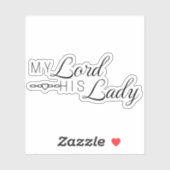 Mijn Heer Zijn Dame - "De Heren" serie Sticker (Vel)