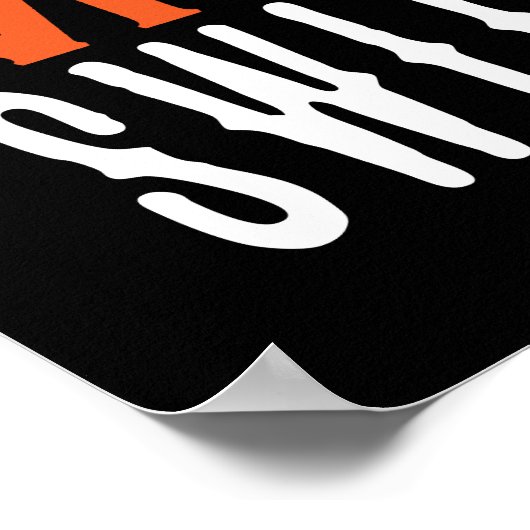 Mijn heks Switch Funny Halloween Quote en Pun omdr Poster (Hoek)