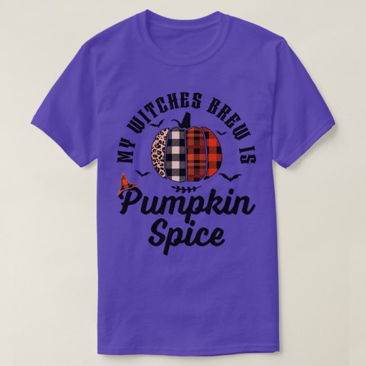 Mijn heksenbrew is pompoenspice Halloween Pset L T-shirt (Design voorkant)
