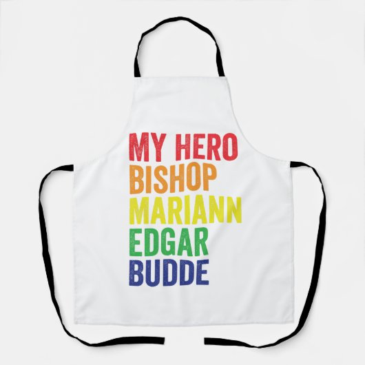 Mijn Held Bisschop Mariann Edgar Budde Trans LGBT Schort (Voorkant)