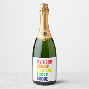 Mijn Held Bisschop Mariann Edgar Budde Trans LGBT Sparkling Wijnetiket