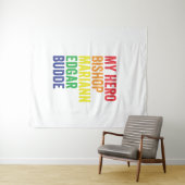 Mijn Held Bisschop Mariann Edgar Budde Trans LGBT Wandkleed (In Situ (horizontaal))