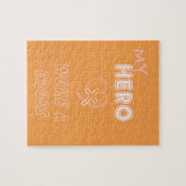 Mijn Held Droeg een Kruis Puzzel Christelijke Vrou (Horizontaal)