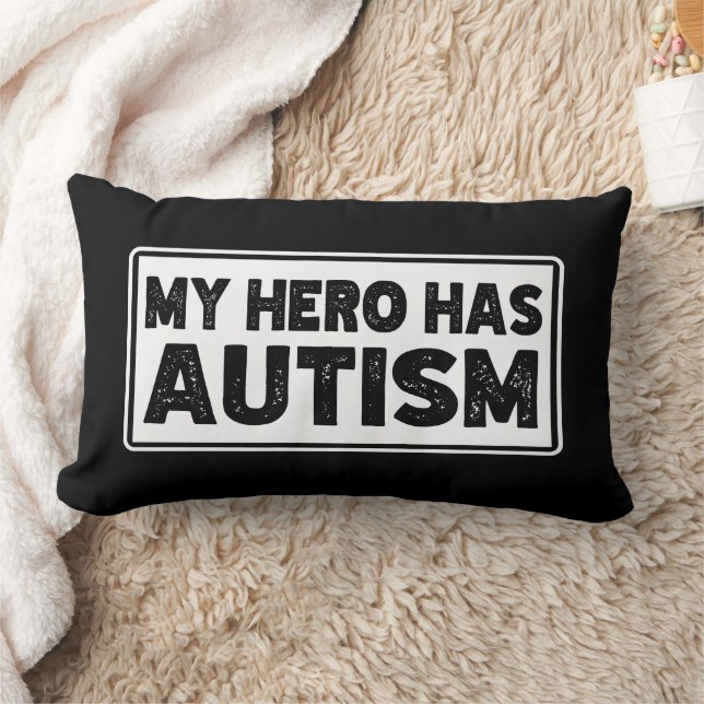 Mijn Held Heeft Autisme Bewustzijn Autistisch Verj Kussen (Deken)