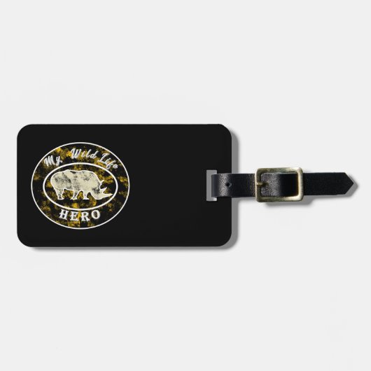 Mijn held in het wild bagagelabel (Voorkant horizontaal)