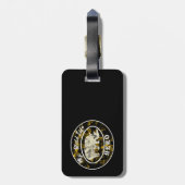 Mijn held in het wild bagagelabel (Achterkant verticaal)