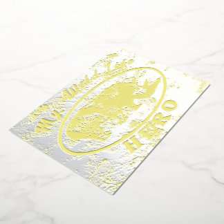 Mijn held in het wild folie uitnodiging