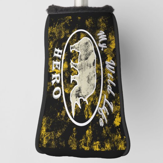 Mijn held in het wild golfheadcover (Draai 90)