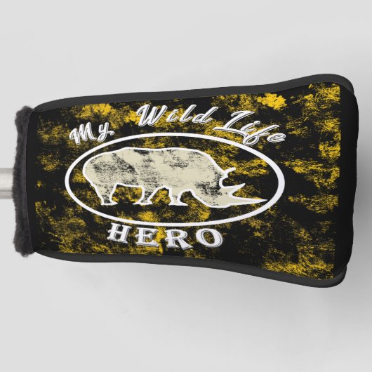 Mijn held in het wild golfheadcover (Voorkant)