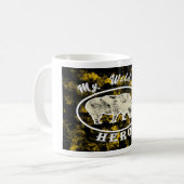 Mijn held in het wild koffiemok (Voorkant links)