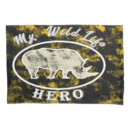 Mijn held in het wild kussensloop (Voorkant-Links)